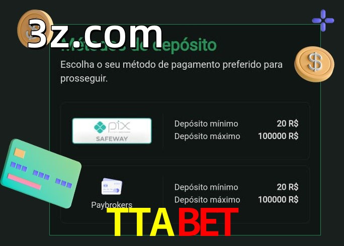 O cassino TTABETbet oferece uma grande variedade de métodos de pagamento